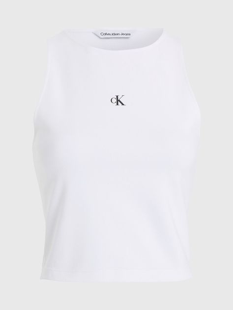 Polera Archival Milano Blanco Calvin Klein-4