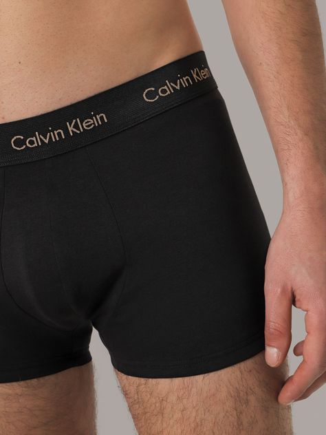Pack 3 Bóxer Trunk Low Stretch Negro Calvin Klein-4