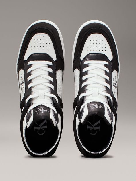 Zapatillas de Cuero Basket Mid Negro Calvin Klein-2