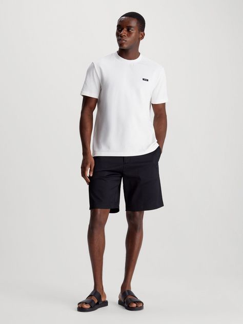Polera Thermo Tech Pique Blanco Calvin Klein-1
