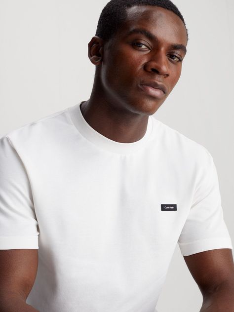 Polera Thermo Tech Pique Blanco Calvin Klein-3