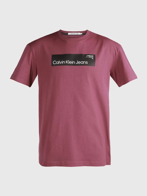 Polera Hyper Real Box Logo Morado Calvin Klein-4