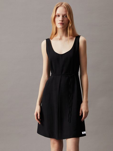 Vestido Tie Waisted Day Negro Calvin Klein-2
