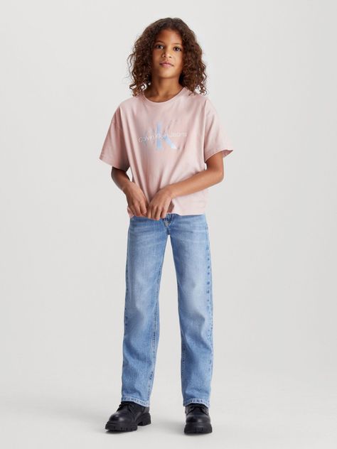 Polera Niña Serenity Monogram Rosado Calvin Klein-1