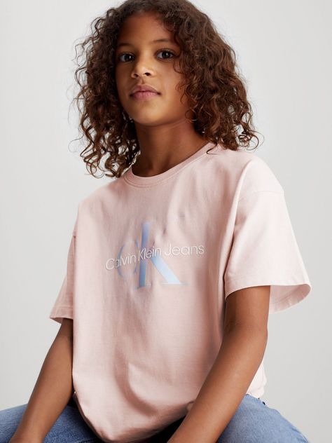 Polera Niña Serenity Monogram Rosado Calvin Klein-3