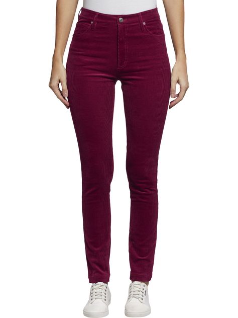 Pantalón Corderoy Burdeo Calvin Klein-0