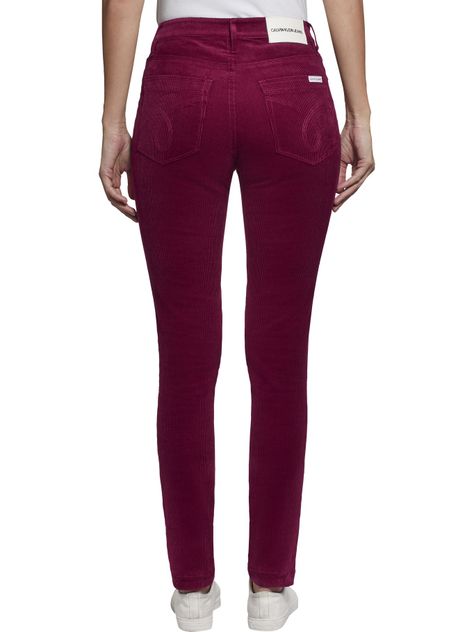 Pantalón Corderoy Burdeo Calvin Klein-1