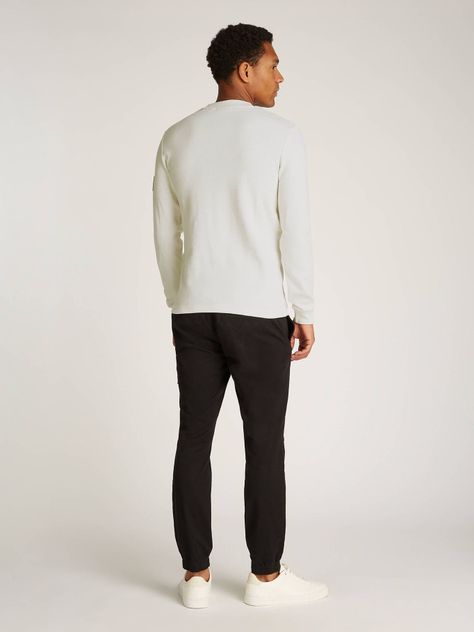 Polera LS Badge Waffle Blanco Calvin Klein-2