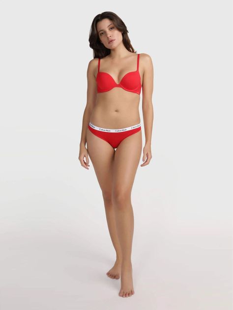 Calzón Carousel Bikini Rojo Calvin Klein-1