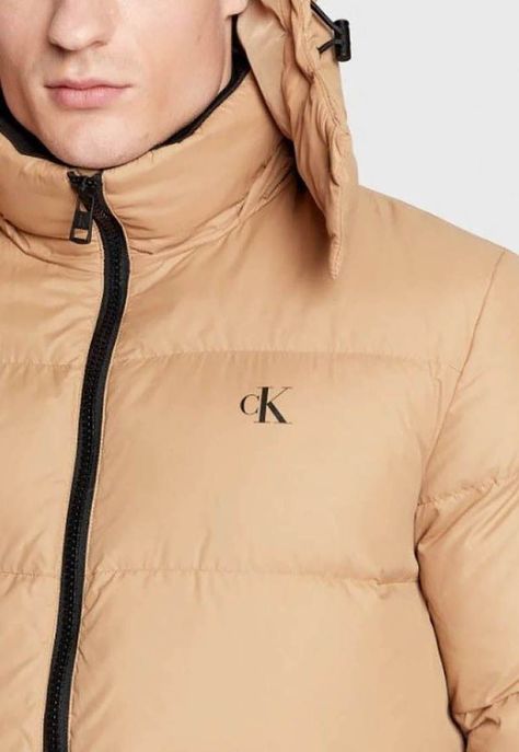 Parka Essentials Down Beige Calvin Klein-3