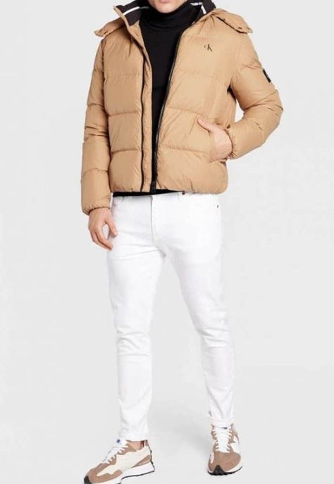 Parka Essentials Down Beige Calvin Klein-0