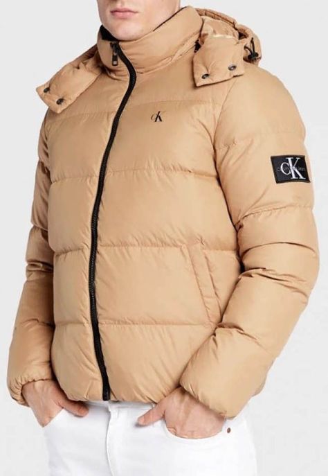 Parka Essentials Down Beige Calvin Klein-1