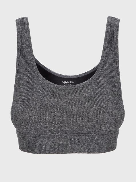 Peto Deportivo Scoop Neck Gris Calvin Klein-0