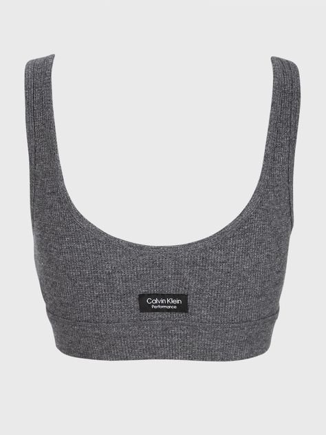 Peto Deportivo Scoop Neck Gris Calvin Klein-1