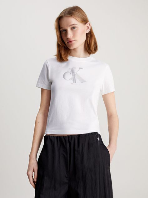 Polera Meta Ck Baby Blanco Calvin Klein-0