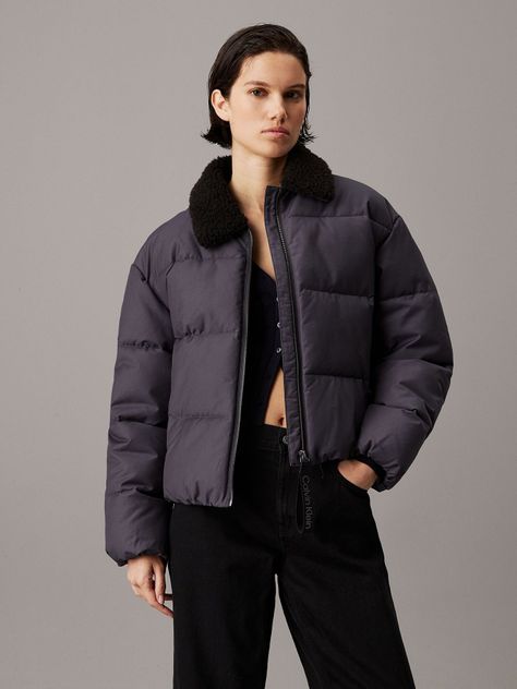 Parka Aviator Puffer Negro Calvin Klein-0