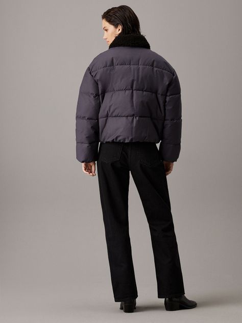 Parka Aviator Puffer Negro Calvin Klein-2