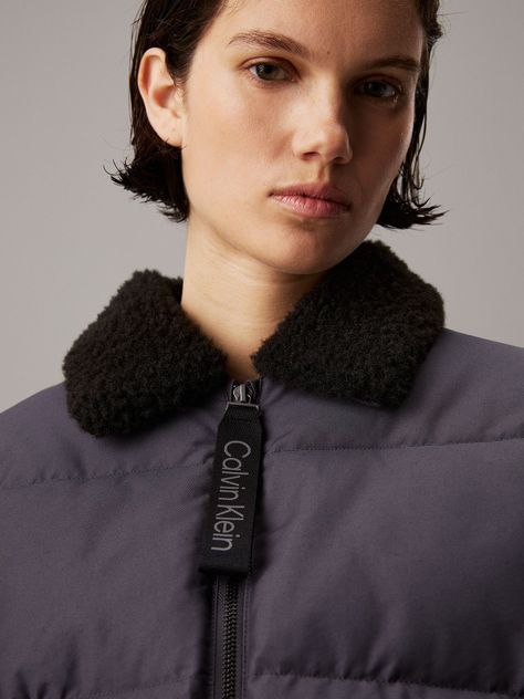Parka Aviator Puffer Negro Calvin Klein-3