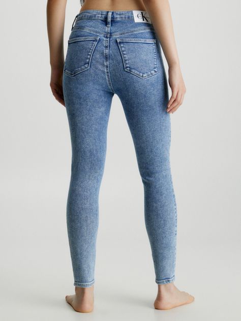 Jeans High Rise Super Skinny Ankle Azul 1A4-1