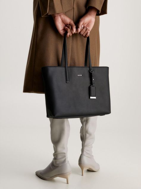 Cartera Shopper Ck Must Md Negro-3