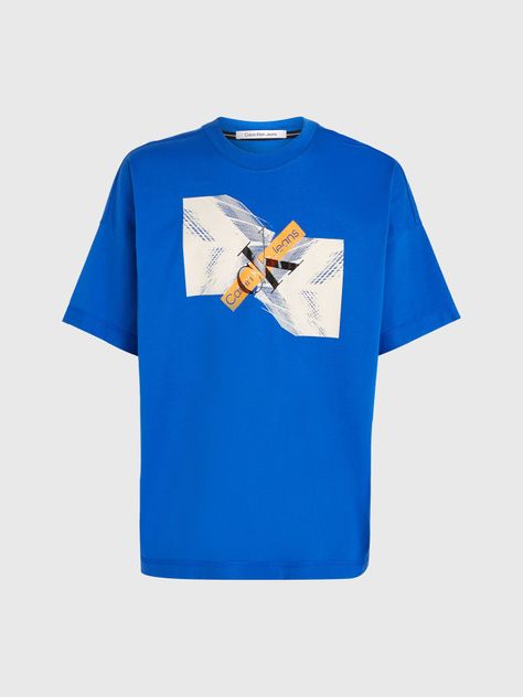 Polera Skyscraper Urban Graphic Azul Calvin Klein-4