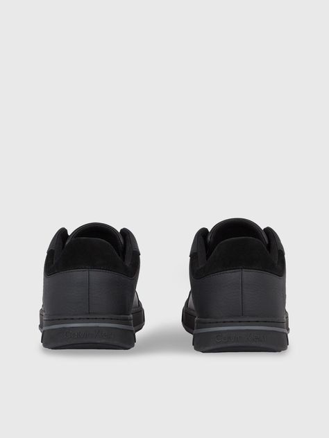 Zapatilla de Cuero Low Top Lace Up Negro Calvin Klein-1