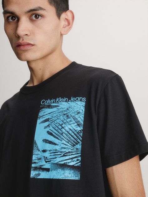 Polera Palm Print Negro Calvin Klein-3