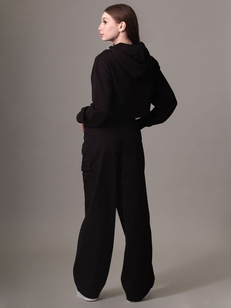 Pantalón Cargo Brushed Cotton Negro Calvin Klein-2