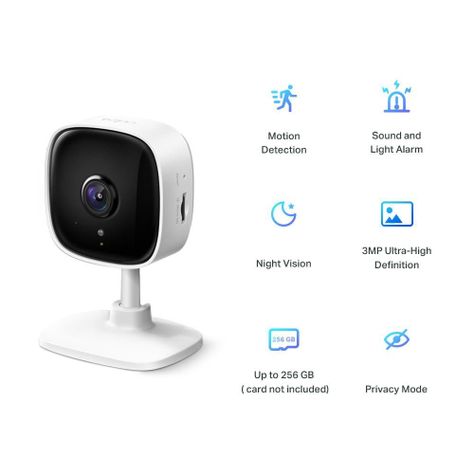 Cámara Wifi Tapo C110 Full HD 3mp Seguridad Para La Casa -1