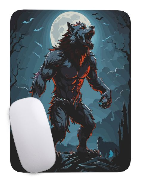 Mouse Pad monstruos Hombre Lobo - 17cm X 21cm D17-1