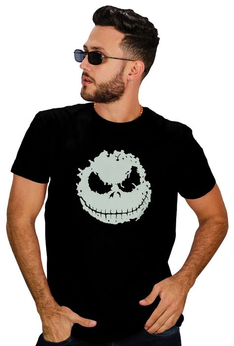 Polera hombre Halloween Efecto Fosforescente D12-0