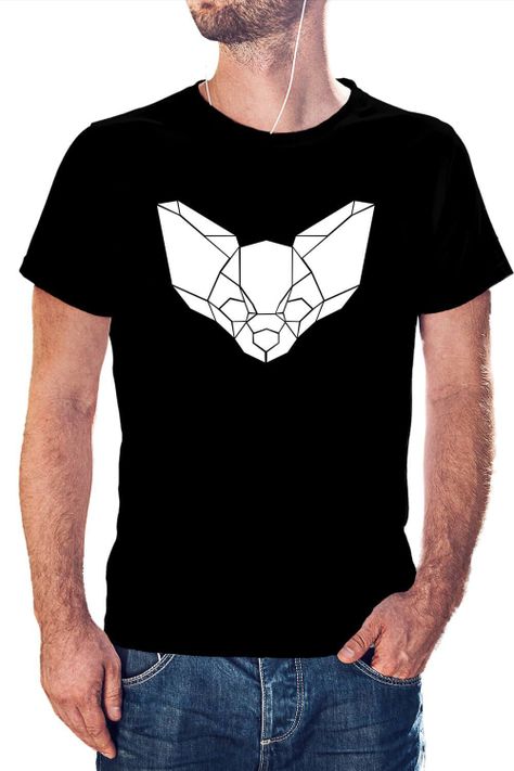 Polera Hombre diseño Perrito Chihuahua Geométrico perro-0