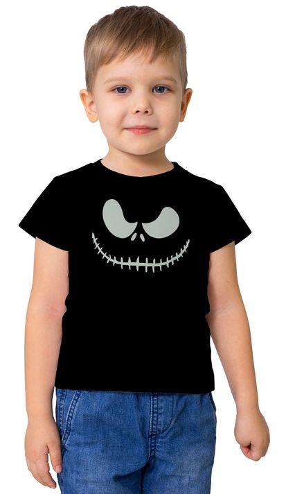 Polera niño unisex Halloween efecto fosforescente D8-0