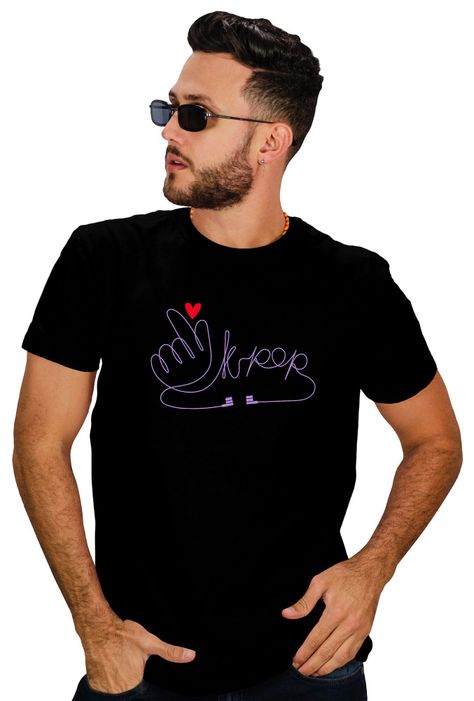 Polera hombre I Love K Pop K Dramas Coreana D2-0