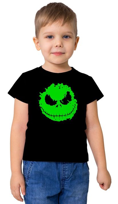 Polera niño unisex Halloween efecto fosforescente D9-1