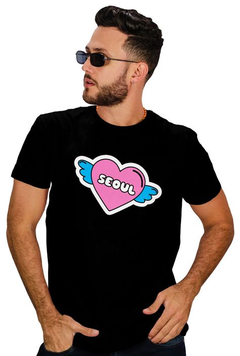 Polera hombre I Love K Pop K Dramas Seoul D17-0