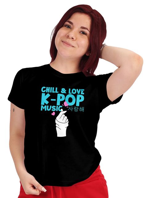 Polera Mujer I Love K Pop K Dramas Coreana D8-0