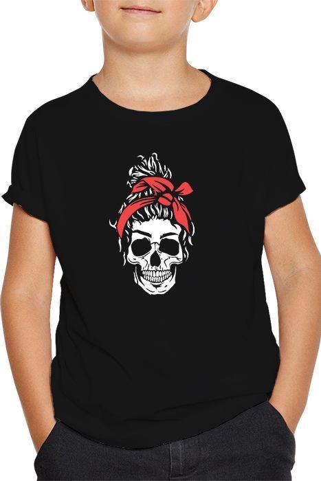 Polera niño diseño calavera 5-0