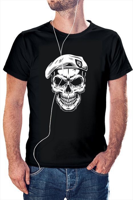 Polera Hombre diseño calavera 7-0