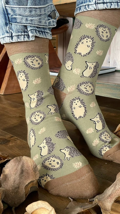Calcetines Con Diseño Erizo De Tierra-2