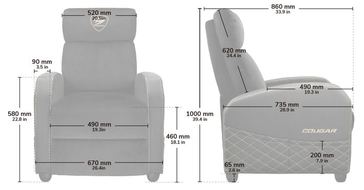 Sofa Cougar Ranger Elite Gold-1