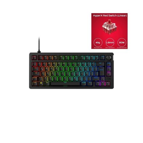 Teclado Mec Gaming Hyperx Alloy Rise 75 Sw Hyperx Red Lineal-0