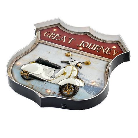 LETRERO VINTAGE LED GREAT JOURNEY (42 x 5 x 46 cms.)-0