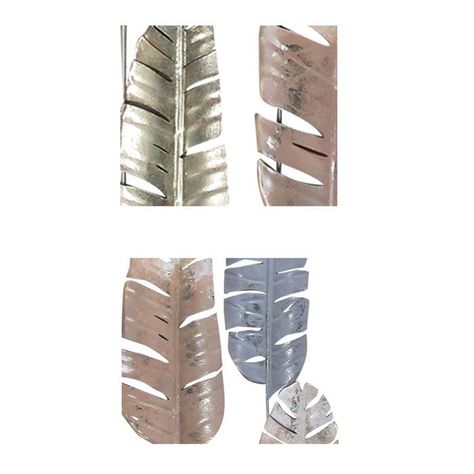 METAL WALL DECOR FOUR LEAVES (31 x 3 x 90 cm)-1