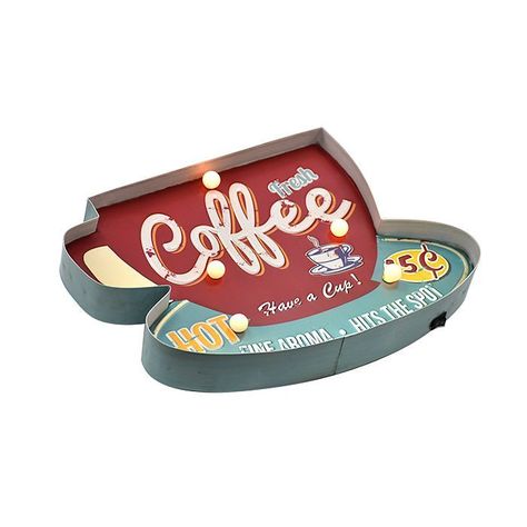 LETRERO VINTAGE LED COFFEE FRESH (40 x 5 x 28 cms.)-0