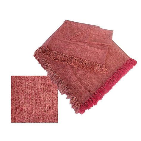 MANTEL LISO ROJO 240×135-0