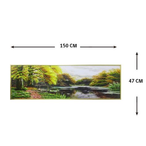 CUADRO LAGUNA DE OTOÑO ( 150 x 4 x 47 cm)-2