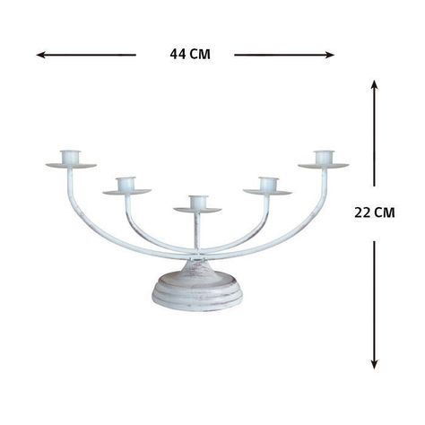 CANDELABRO 5V PROVENZAL (44 x 14 x 22 cm)-1