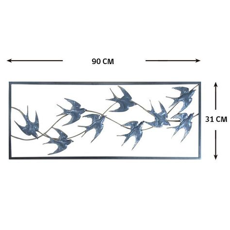 METAL WALL DECOR BIRDS (90 x 5 x 31 cm)-1