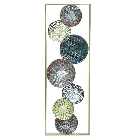 METAL WALL DECOR SOFT COLORS (31 x 3 x 90 cm)-0